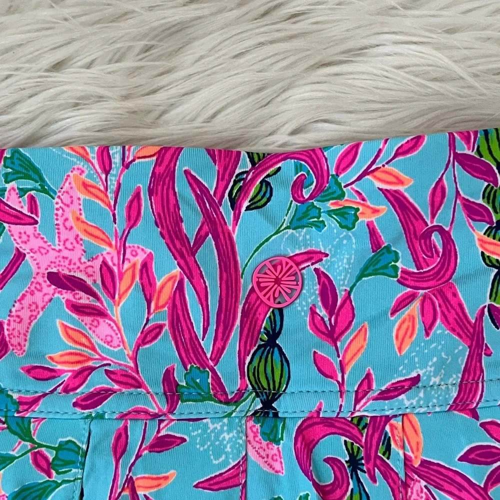 {Lilly Pulitzer} Luxletic® Annora Skort in Multi Seaweed Samba - Women’s Medium - Picture 12 of 15